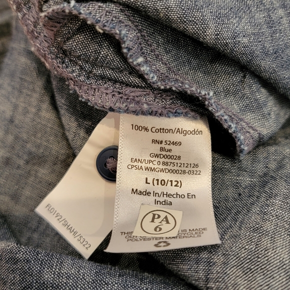 Free Assembly Girls Short Sleeve Belted Jumpsuit Size L 10/12 - Picture 15 of 16